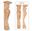 Picture of 11" x 10-1/2" x 49-1/2 Handcarved Mantel Bases  Posts 