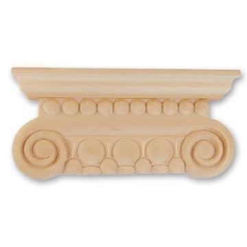 Picture of Handcarved Capital Applique Whitewood (336AWW)